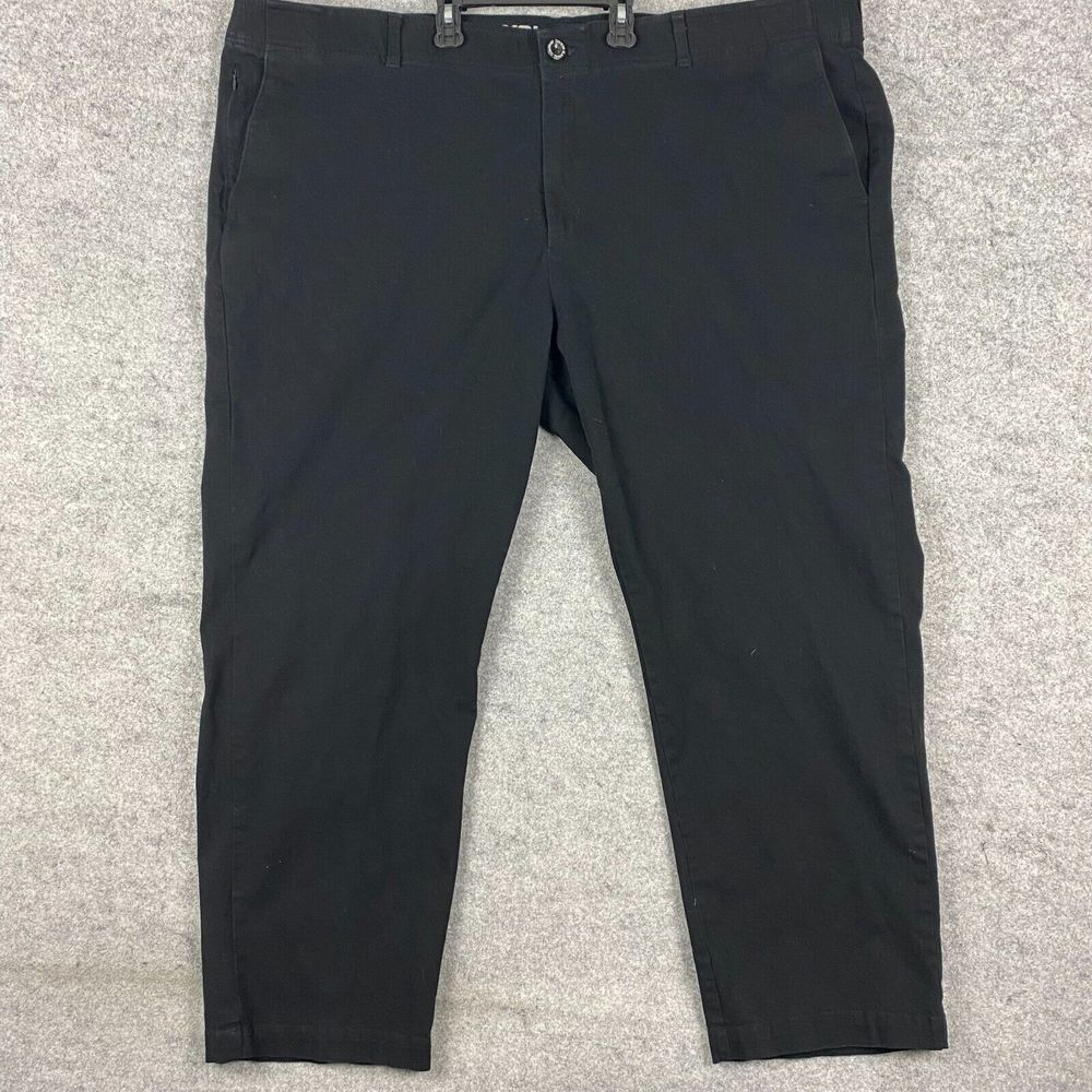 Dixxon pants mens 51x28 Chino dress pocket‎ zip stretch Straight elastic waste